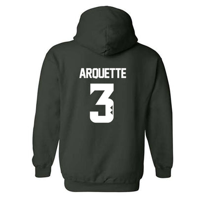 Hawaii - NCAA Women's Volleyball : Adrianna Arquette - Classic Shersey Hooded Sweatshirt-1