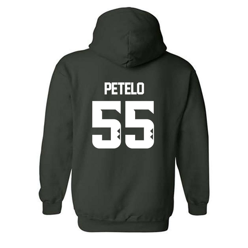 Hawaii - NCAA Football : Zoram Petelo - Classic Shersey Hooded Sweatshirt-1