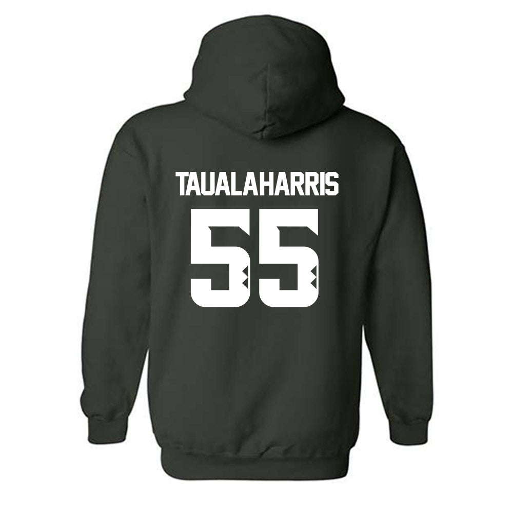 Hawaii - NCAA Football : Jay Tauala-Harris - Classic Shersey Hooded Sweatshirt-1