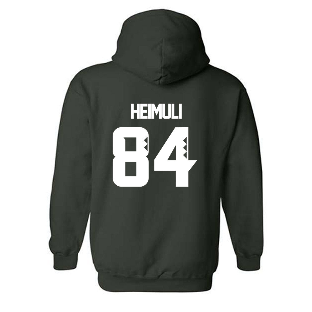 Hawaii - NCAA Football : Jarvis Heimuli - Classic Shersey Hooded Sweatshirt-1