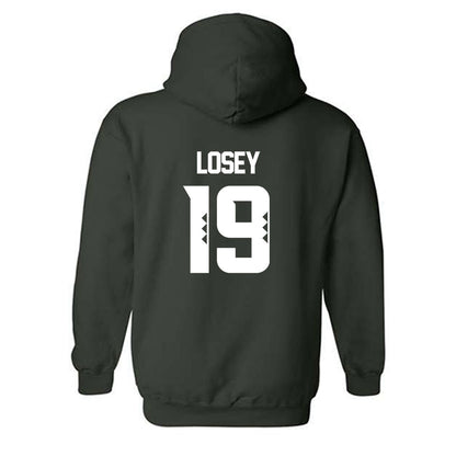 Hawaii - NCAA Baseball : Zach Losey - Classic Shersey Hooded Sweatshirt-1