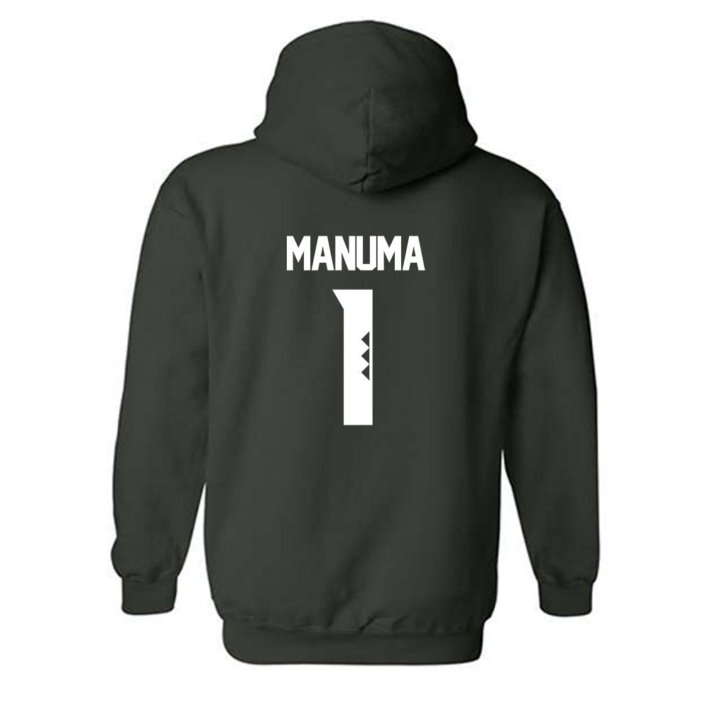 Hawaii - NCAA Football : Peter Manuma - Classic Shersey Hooded Sweatshirt-1