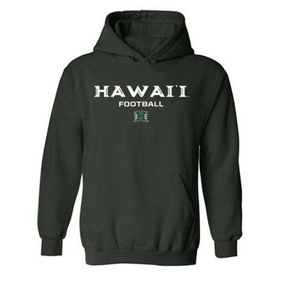 Hawaii - NCAA Football : Riis Weber - Classic Shersey Hooded Sweatshirt-0