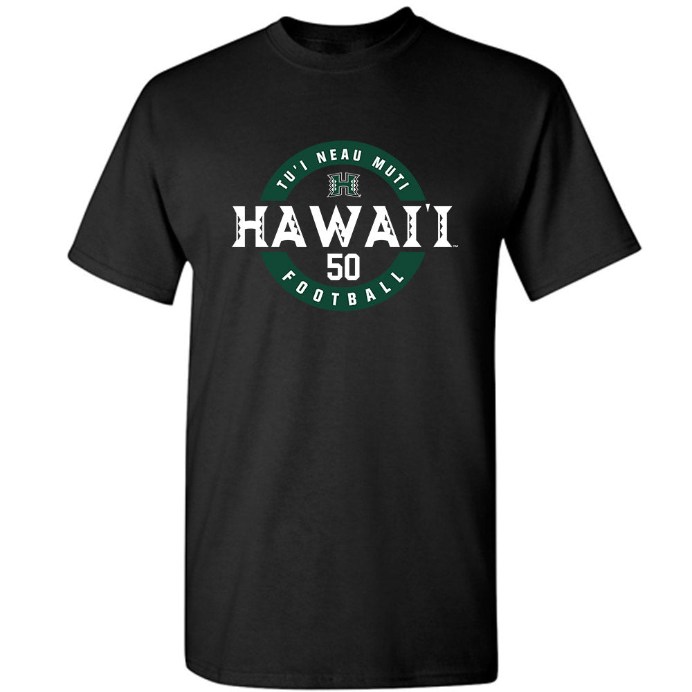 Hawaii - NCAA Football : Tu'i Neau Muti - Classic Fashion Shersey T-Shirt-0