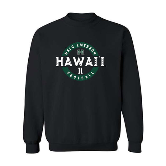 Hawaii - NCAA Football : Nalu Emerson - Crewneck Sweatshirt