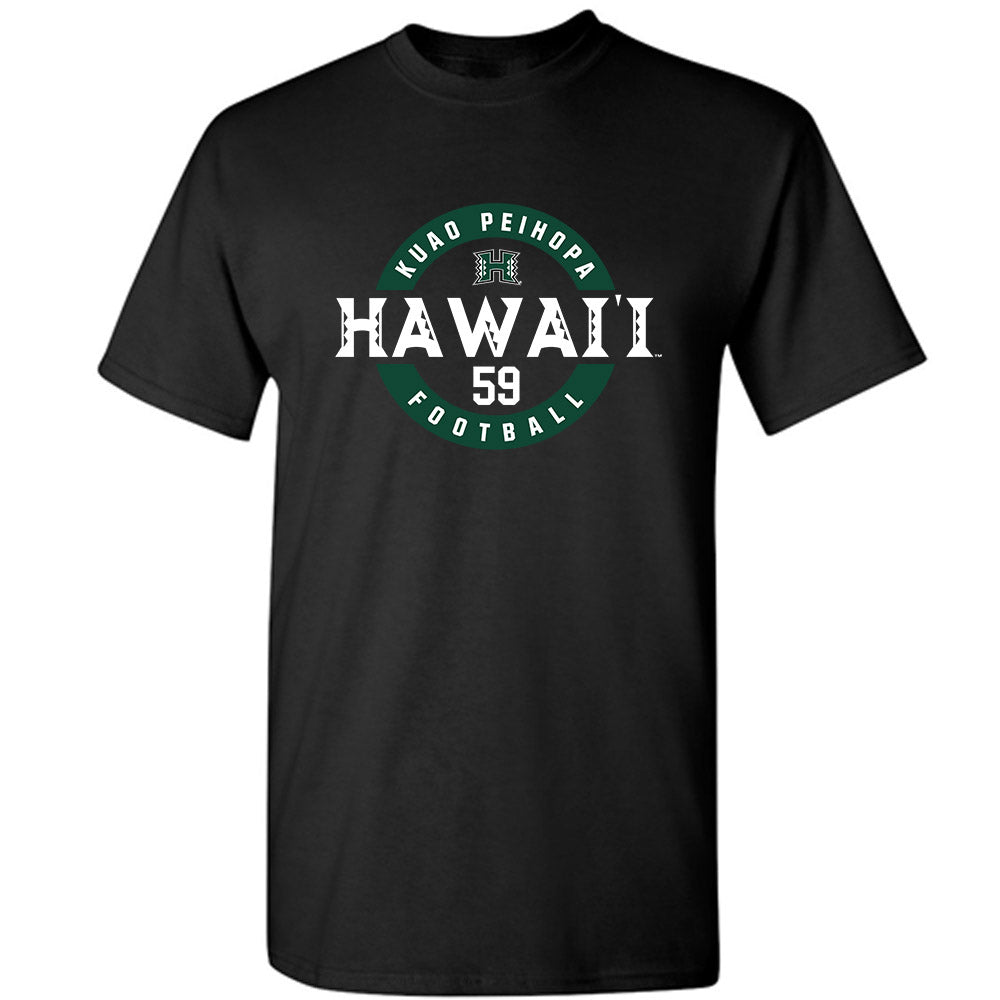 Hawaii - NCAA Football : Kuao Peihopa - Classic Fashion Shersey T-Shirt-0