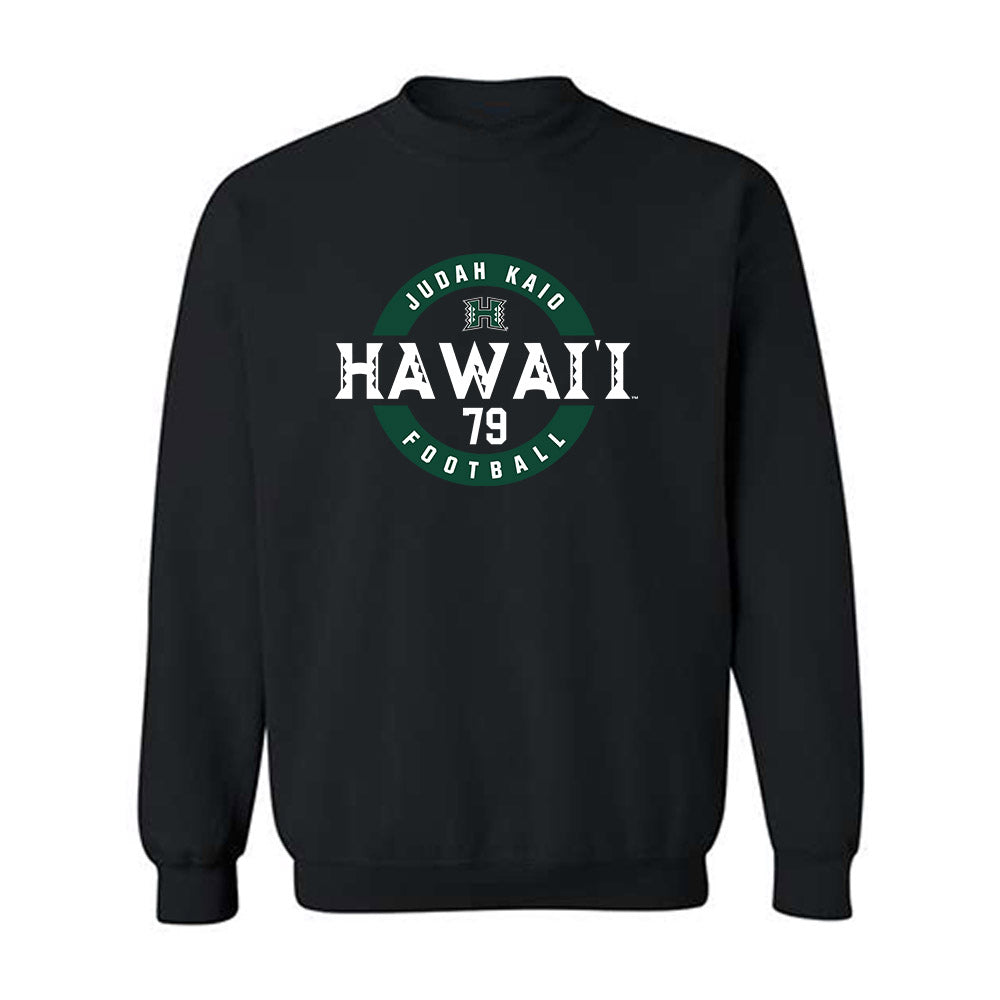 Hawaii - NCAA Football : Judah Kaio - Classic Fashion Shersey Crewneck Sweatshirt-0