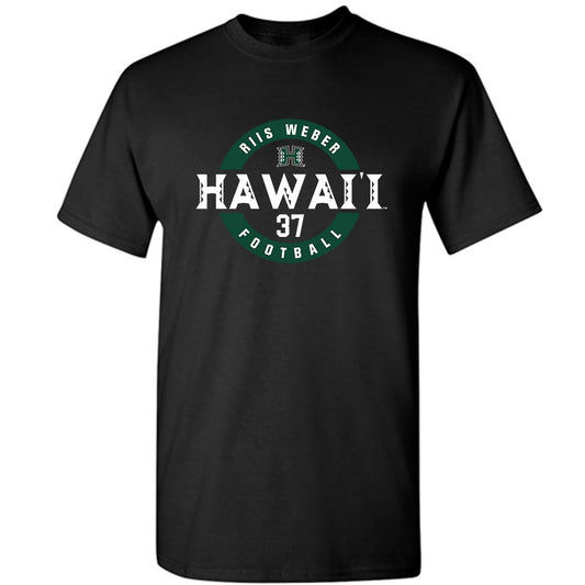 Hawaii - NCAA Football : Riis Weber - Classic Fashion Shersey T-Shirt-0