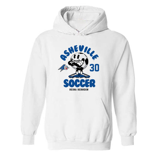 UNC Asheville - NCAA Women's Soccer : Reina Herndon - Fashion Shersey Hooded Sweatshirt-0