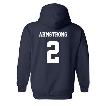 BU - NCAA Football : Mason Armstrong - Classic Shersey Hooded Sweatshirt-1