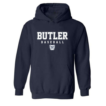 Butler - NCAA Baseball : Jack Zeller - Classic Shersey Hooded Sweatshirt-0