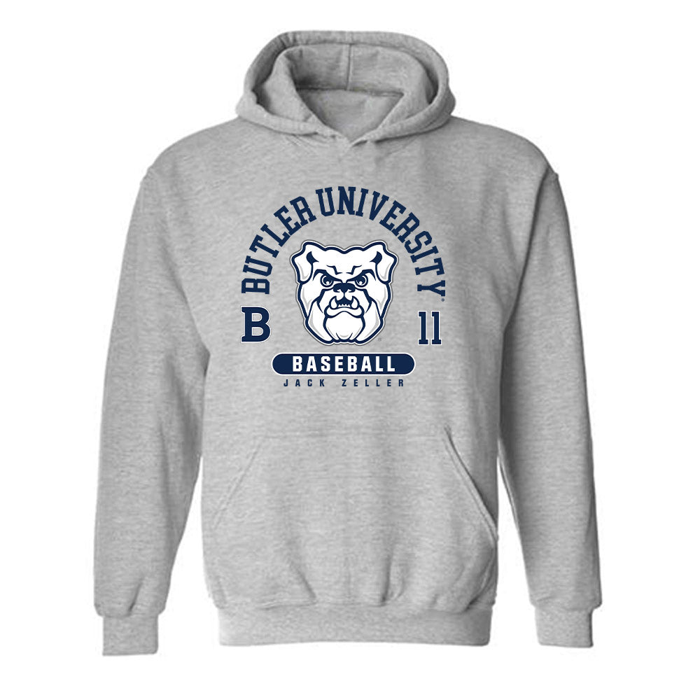 Butler - NCAA Baseball : Jack Zeller - Classic Fashion Shersey Hooded Sweatshirt-0