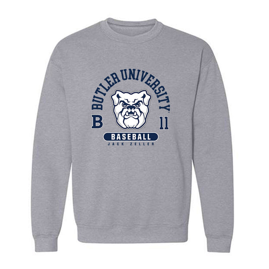 Butler - NCAA Baseball : Jack Zeller - Classic Fashion Shersey Crewneck Sweatshirt-0