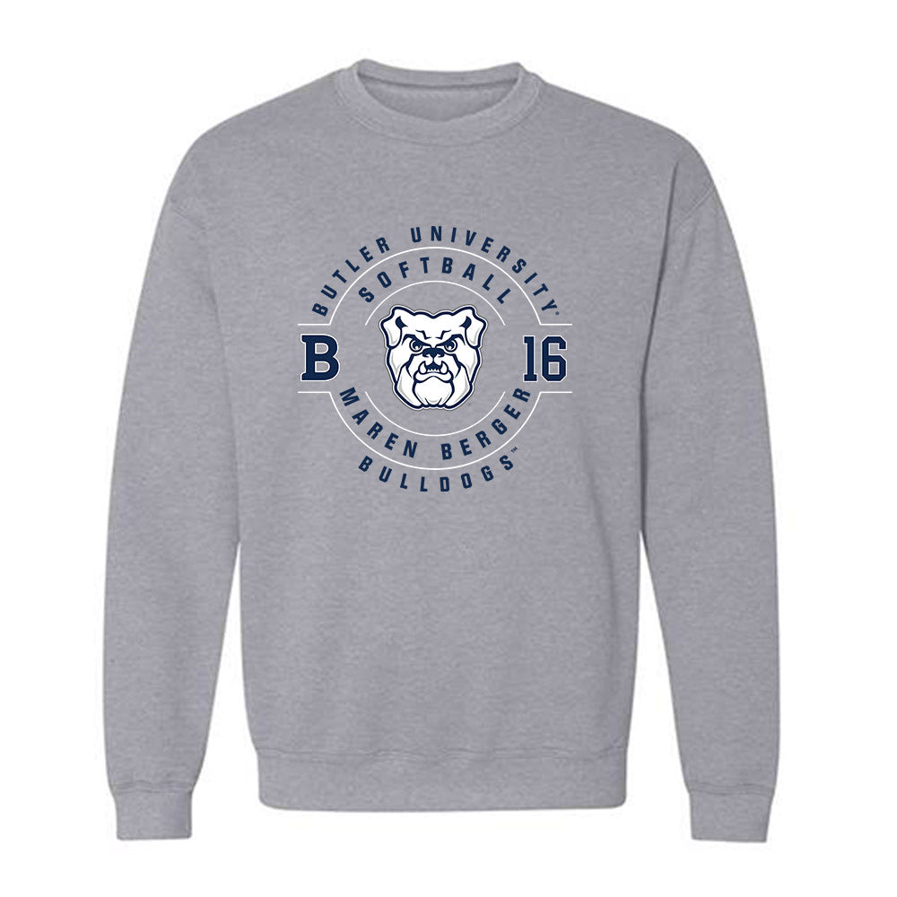Butler - NCAA Softball : Maren Berger - Classic Fashion Shersey Crewneck Sweatshirt-0