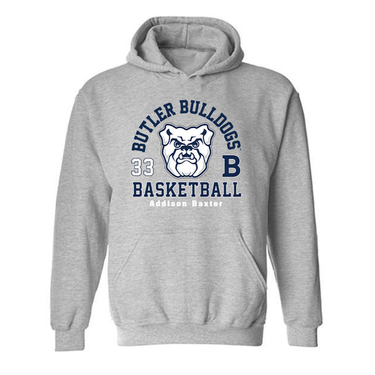 Butler - NCAA Women's Basketball : Addison Baxter - Classic Fashion Shersey Hooded Sweatshirt-0
