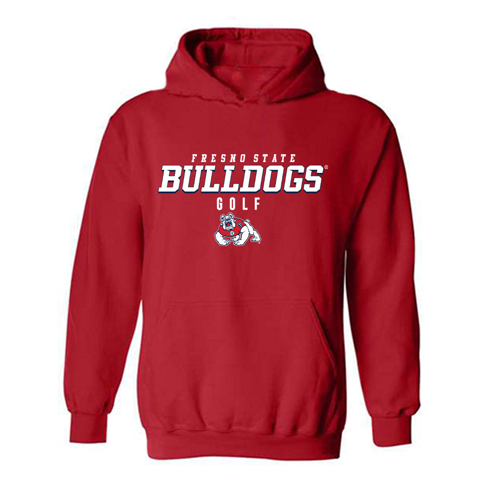 Fresno State - NCAA Men's Golf : Akira Ransi - Classic Shersey Hooded Sweatshirt-0