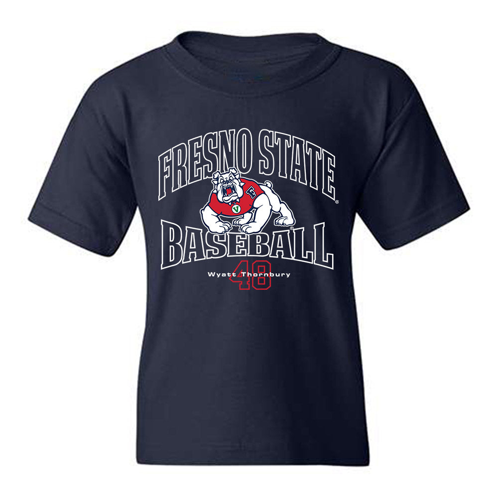 Fresno State - NCAA Baseball : Wyatt Thornbury - Classic Fashion Shersey Youth T-Shirt-0