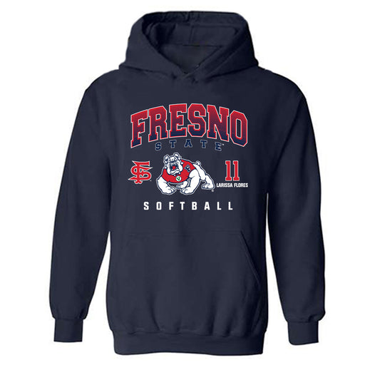 Fresno State - NCAA Softball : Larissa Flores - Classic Fashion Shersey Hooded Sweatshirt-0