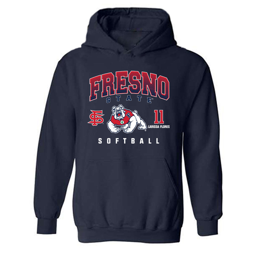 Fresno State - NCAA Softball : Larissa Flores - Classic Fashion Shersey Hooded Sweatshirt-0