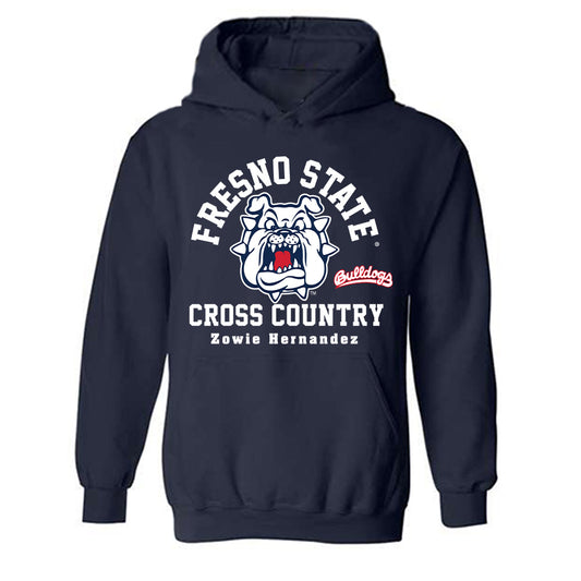 Fresno State - NCAA Women's Cross Country : Zowie Hernandez - Classic Fashion Shersey Hooded Sweatshirt-0