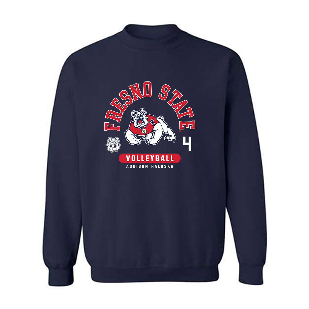 Fresno State - NCAA Women's Volleyball : Addison Haluska - Classic Fashion Shersey Crewneck Sweatshirt-0