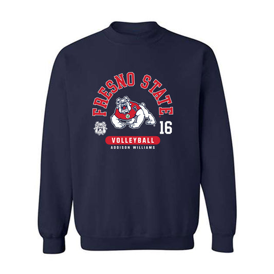 Fresno State - NCAA Women's Volleyball : Addison Williams - Classic Fashion Shersey Crewneck Sweatshirt-0