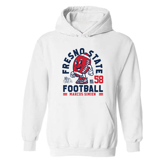 Fresno State - NCAA Football : Marcus Simien - Fashion Shersey Hooded Sweatshirt-0