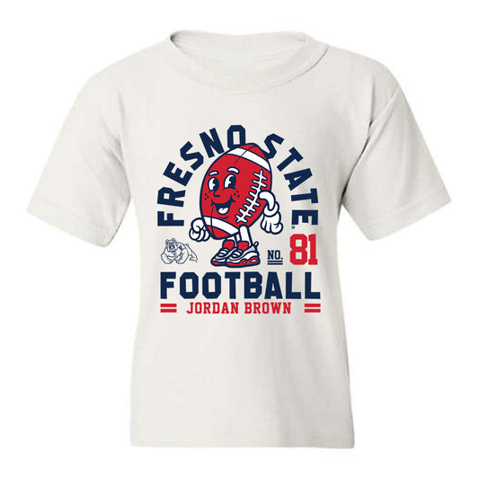 Fresno State - NCAA Football : Jordan Brown - Fashion Shersey Youth T-Shirt-0