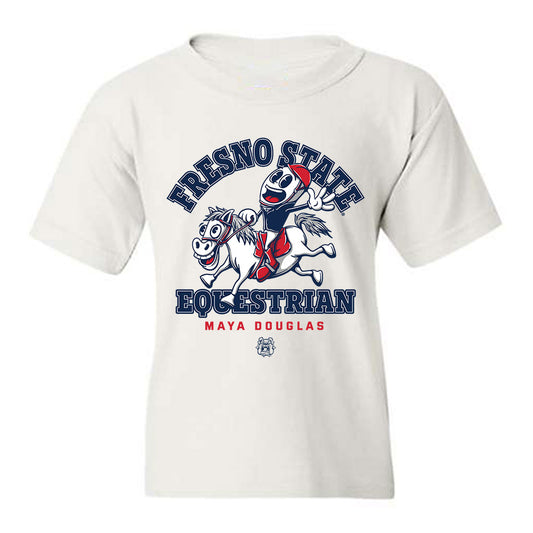 Fresno State - NCAA Equestrian : Maya Douglas - Fashion Shersey Youth T-Shirt-0