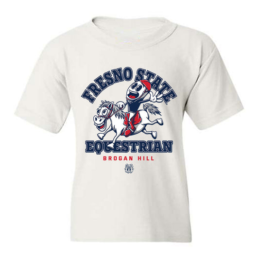 Fresno State - NCAA Equestrian : Brogan Hill - Fashion Shersey Youth T-Shirt-0