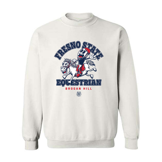 Fresno State - NCAA Equestrian : Brogan Hill - Fashion Shersey Crewneck Sweatshirt-0