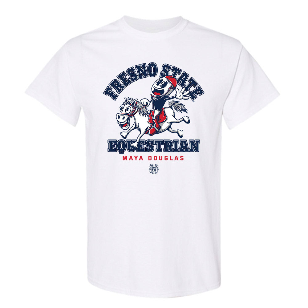 Fresno State - NCAA Equestrian : Maya Douglas - Fashion Shersey T-Shirt-0