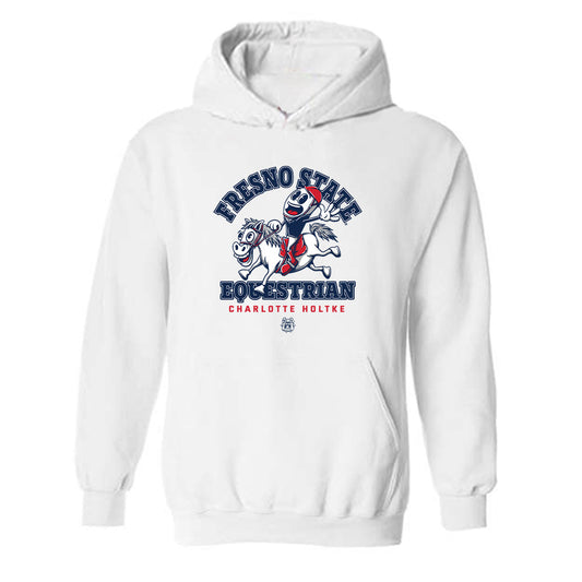 Fresno State - NCAA Equestrian : Charlotte Holtke - Fashion Shersey Hooded Sweatshirt-0