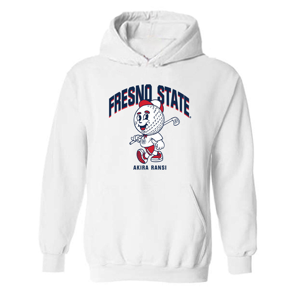Fresno State - NCAA Men's Golf : Akira Ransi - Fashion Shersey Hooded Sweatshirt-0