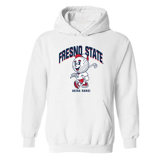 Fresno State - NCAA Men's Golf : Akira Ransi - Fashion Shersey Hooded Sweatshirt-0