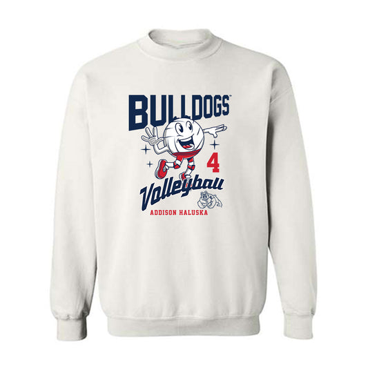 Fresno State - NCAA Women's Volleyball : Addison Haluska - Fashion Shersey Crewneck Sweatshirt-0