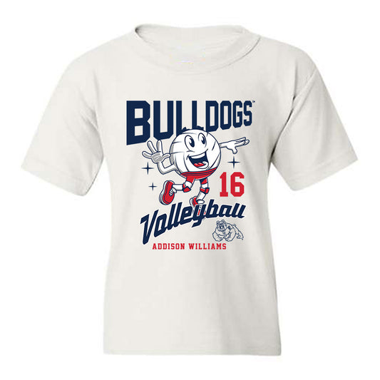 Fresno State - NCAA Women's Volleyball : Addison Williams - Fashion Shersey Youth T-Shirt-0