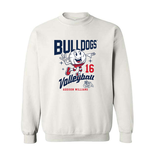 Fresno State - NCAA Women's Volleyball : Addison Williams - Fashion Shersey Crewneck Sweatshirt-0