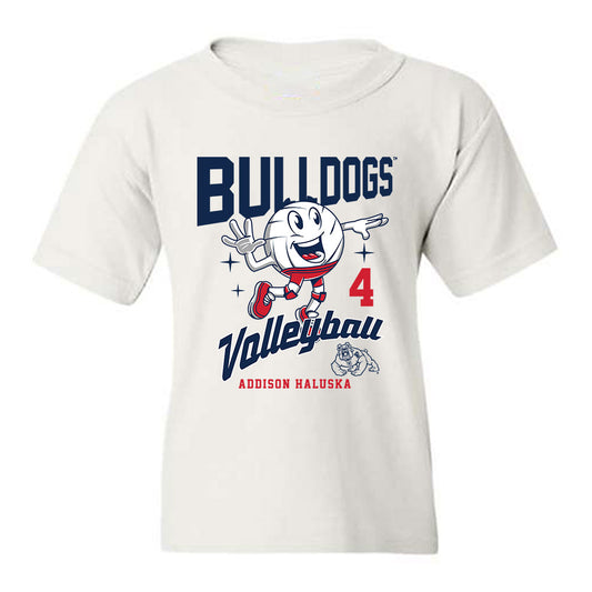 Fresno State - NCAA Women's Volleyball : Addison Haluska - Fashion Shersey Youth T-Shirt-0