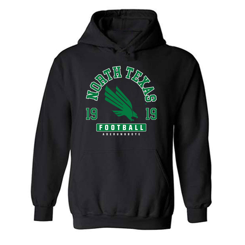 North Texas - NCAA Football : Victor Aderungboye - Fashion Shersey Hooded Sweatshirt-0