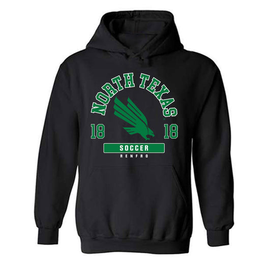 North Texas - NCAA Women's Soccer : Peyton Renfro - Fashion Shersey Hooded Sweatshirt-0