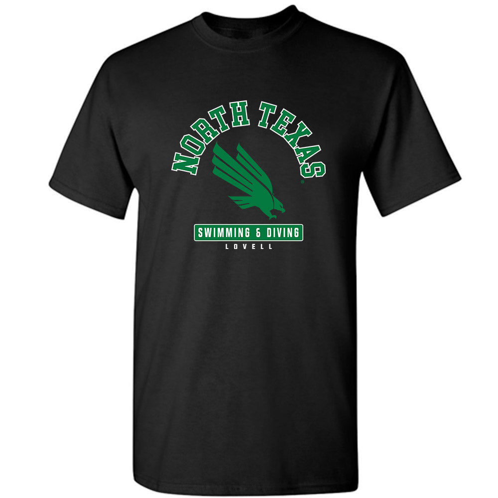 North Texas - NCAA Women's Swimming & Diving : Kayleigh Lovell - Fashion Shersey T-Shirt-0