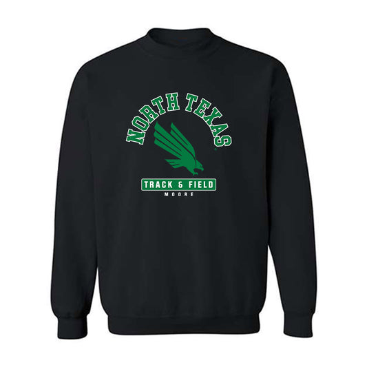 North Texas - NCAA Men's Track & Field : Tyler Moore - Fashion Shersey Crewneck Sweatshirt-0