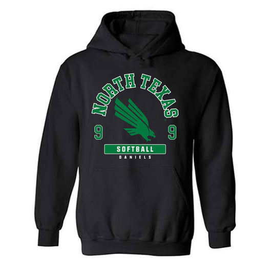 North Texas - NCAA Softball : Eva Daniels - Fashion Shersey Hooded Sweatshirt-0