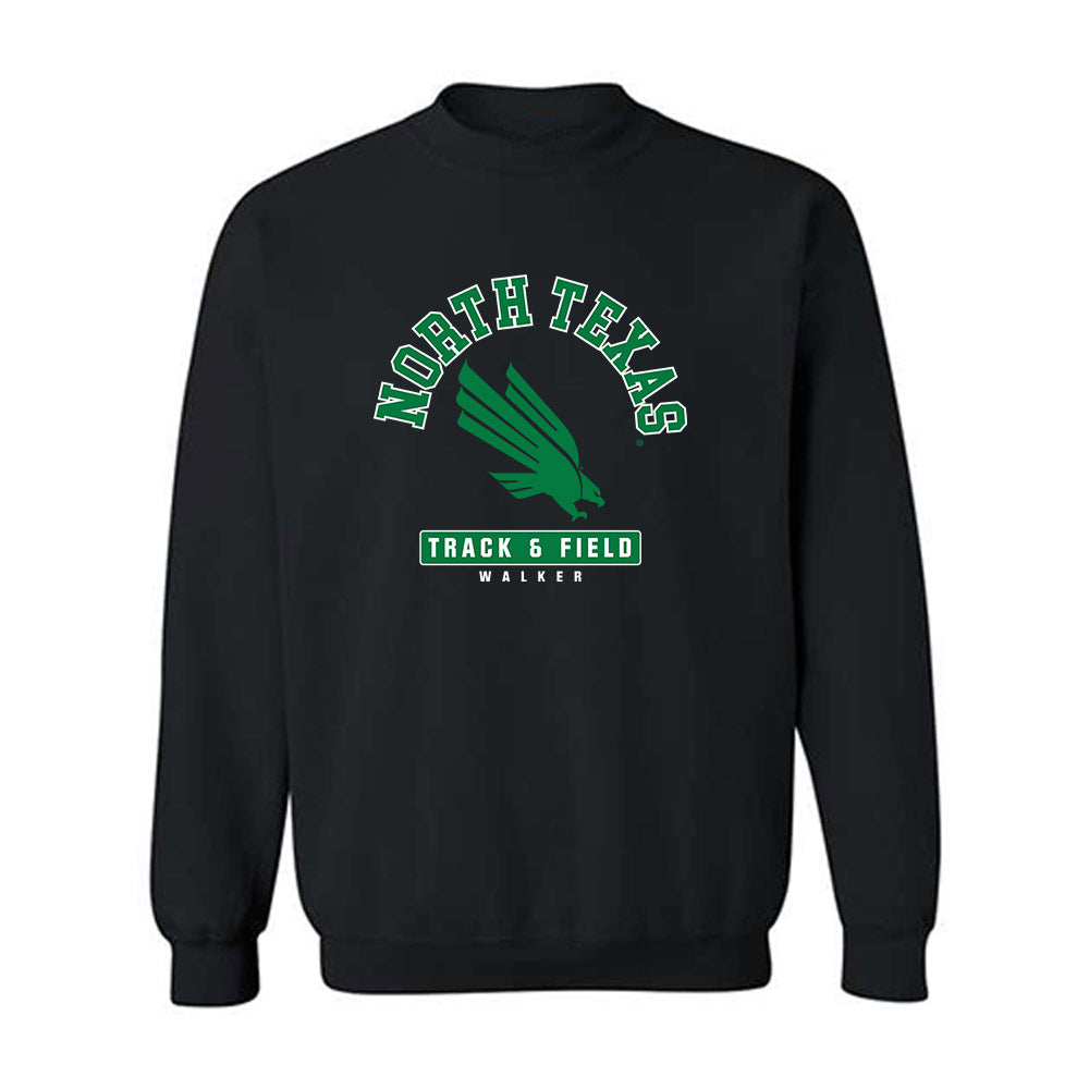 North Texas - NCAA Men's Track & Field : Elyjah Walker - Fashion Shersey Crewneck Sweatshirt-0