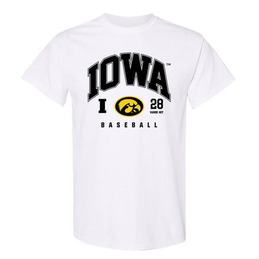 Iowa - NCAA Baseball : Trevor Vande Hey - Classic Fashion Shersey T-Shirt-0