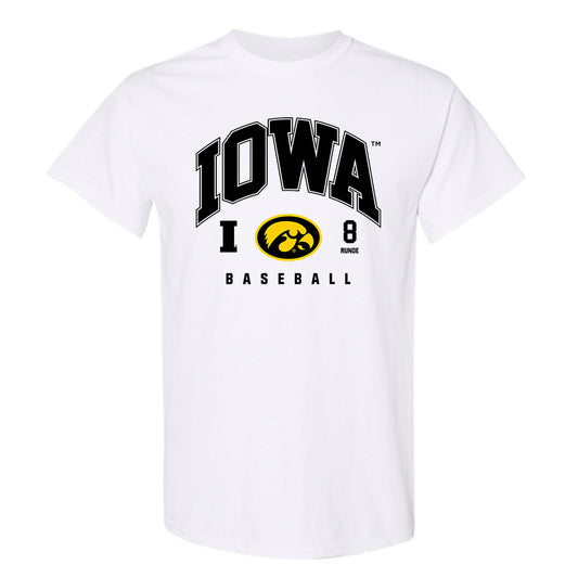 Iowa - NCAA Baseball : Logan Runde - Classic Fashion Shersey T-Shirt-0