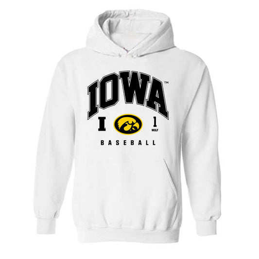 Iowa - NCAA Baseball : Caleb Wulf - Classic Fashion Shersey Hooded Sweatshirt-0