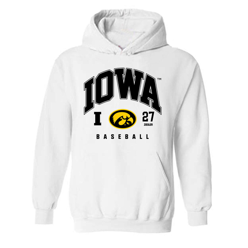 Iowa - NCAA Baseball : Jaylen Ziegler - Classic Fashion Shersey Hooded Sweatshirt