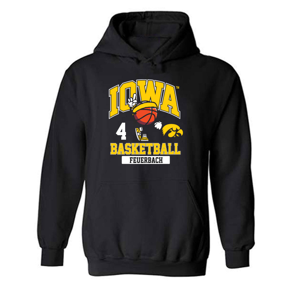 Iowa - NCAA Women's Basketball : Kylie Feuerbach - Classic Fashion Shersey Hooded Sweatshirt-0